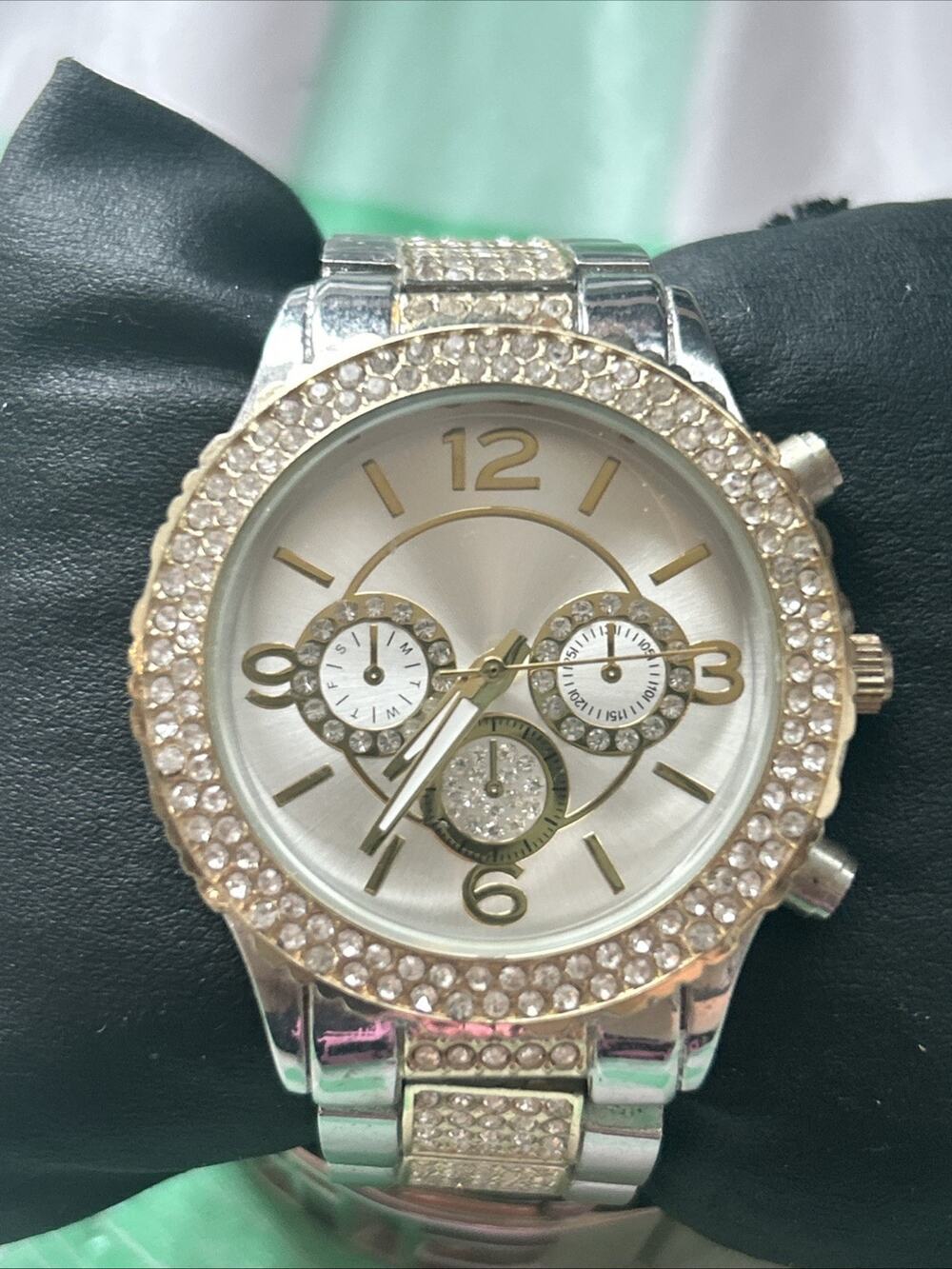 Accutime Two Tone Women’s Quartz Watch